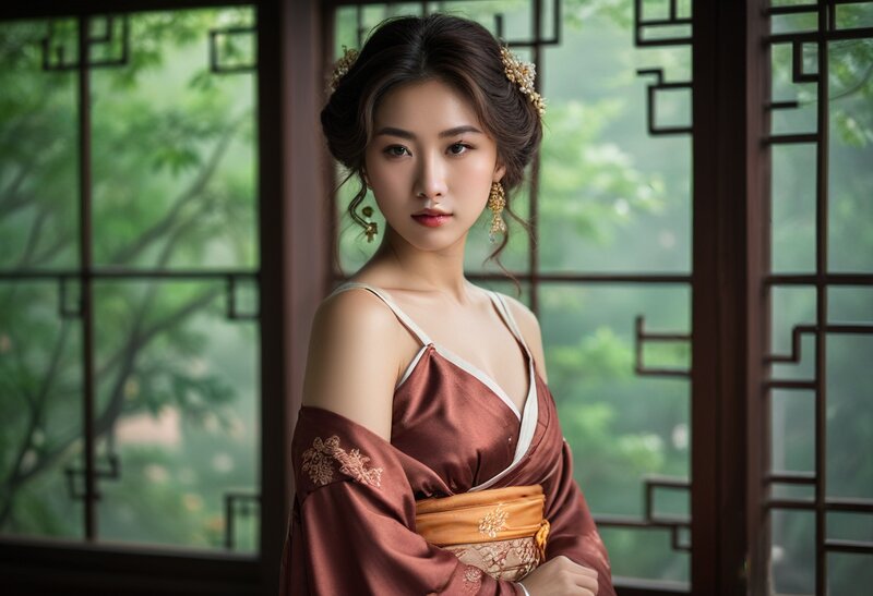 夜色下的校花